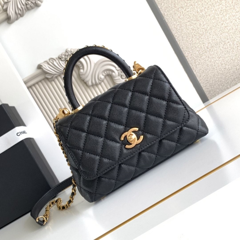 Ch*el top handle bags